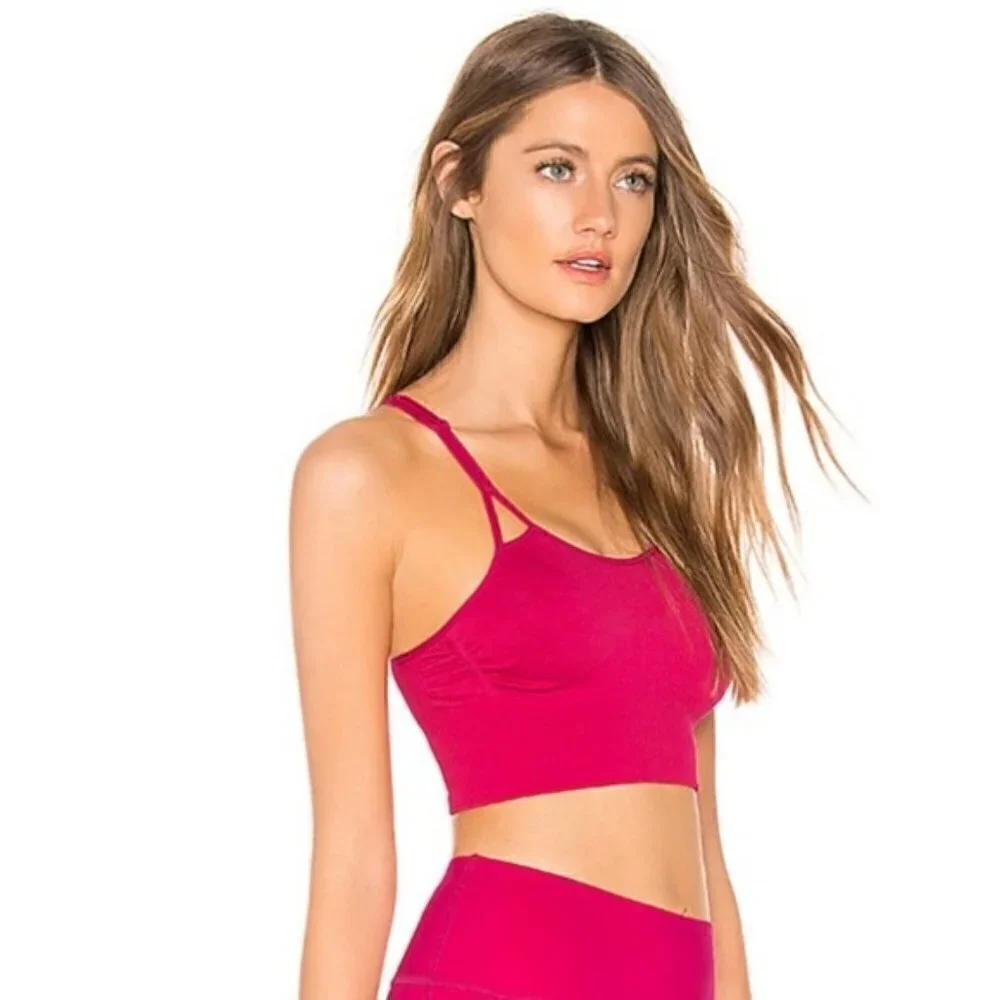 New Adidas by Stella McCartney Seamless Sports Bra In Bold Pink NWT Small